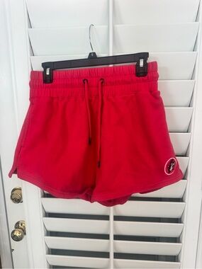 Red Women's Drawstring Lounge Shorts